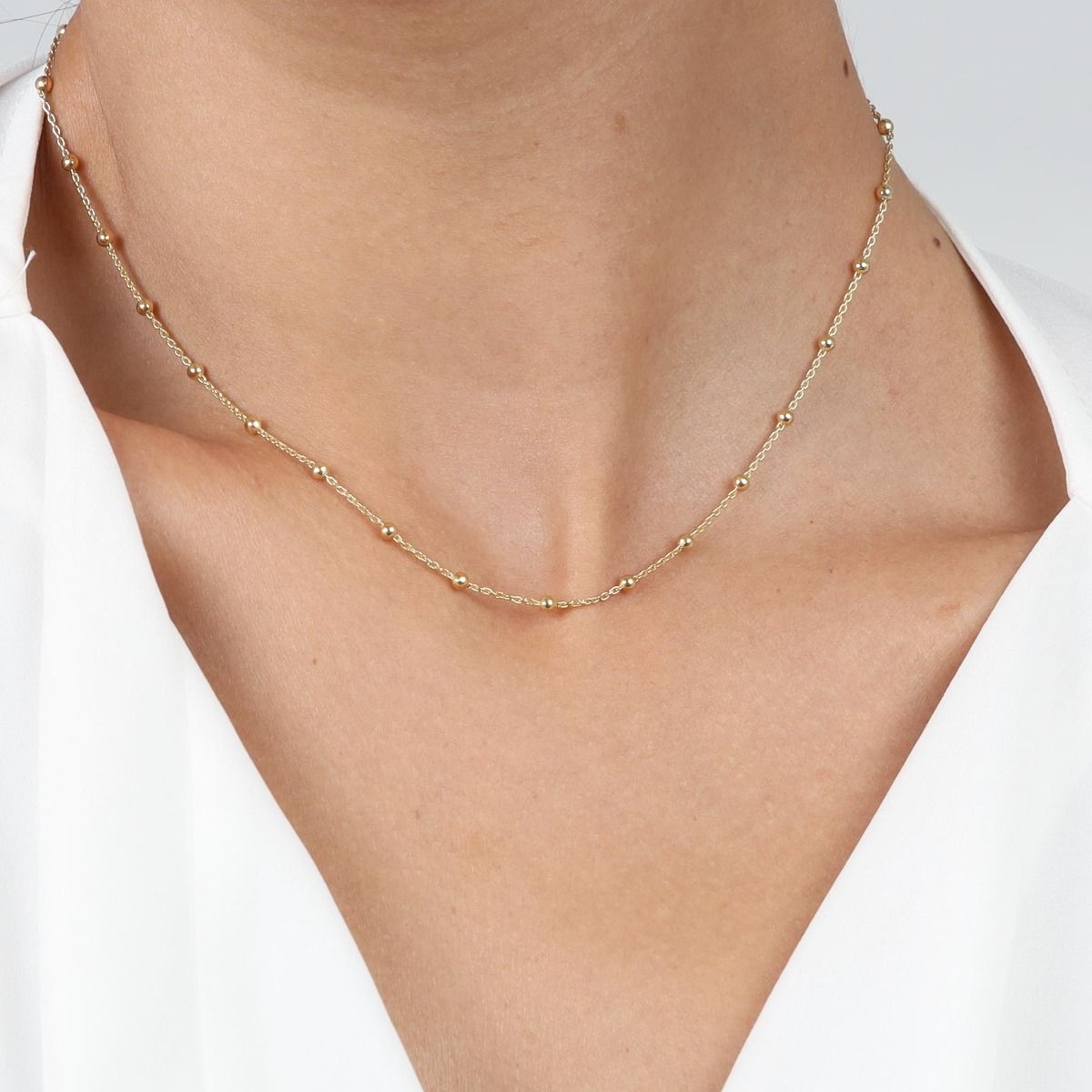 Delicate Connected Chain [18K Gold Plated]
