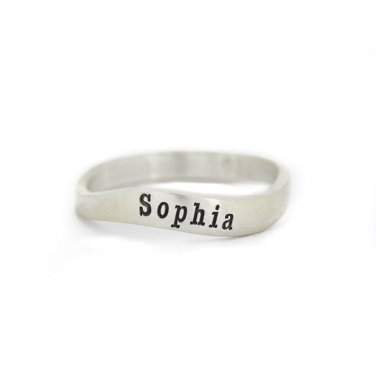 Ocean Tide Name Ring [Sterling Silver]
