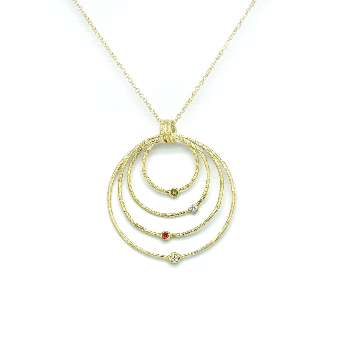 Spheres of Love Birthstone Necklace [14 Karat Gold]