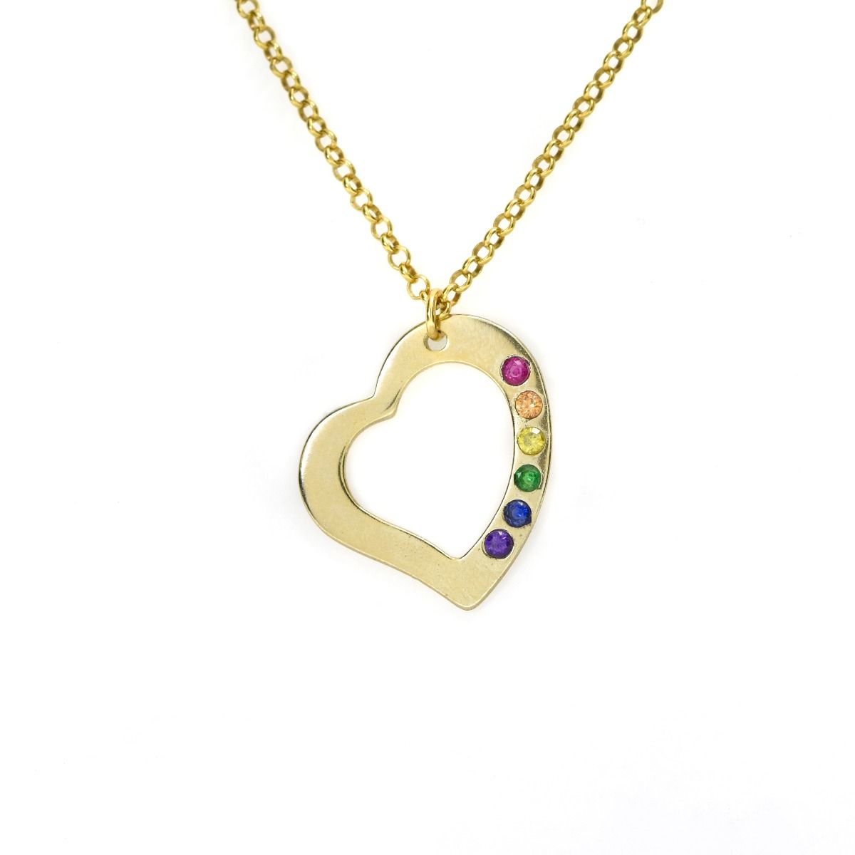 Collier Arc-en-Ciel d'Amour [Plaqué Or 18ct]