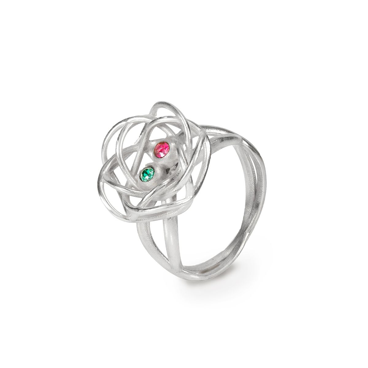 Birds Nest Birthstone Ring [Sterling Silver]
