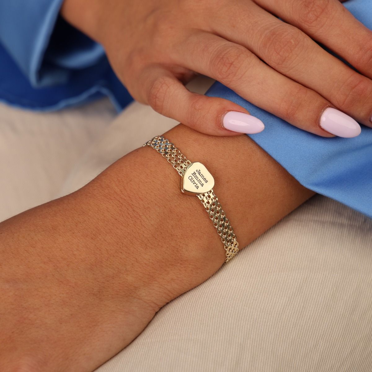 Enchanted Heart Milanese Chain Bracelet [18K Gold Plated]