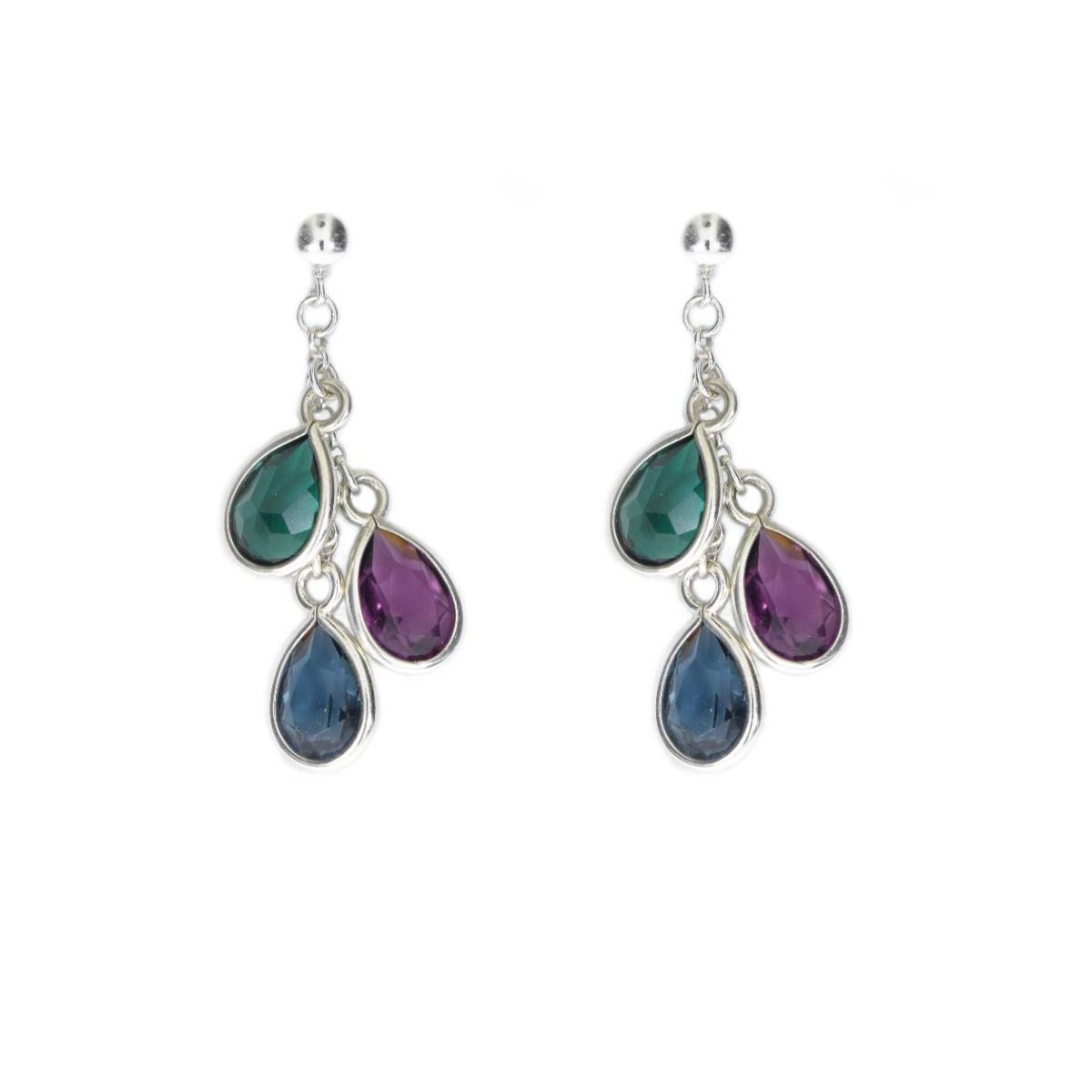 Enchanted Rain Drop Studback Earrings [Sterling Silver]