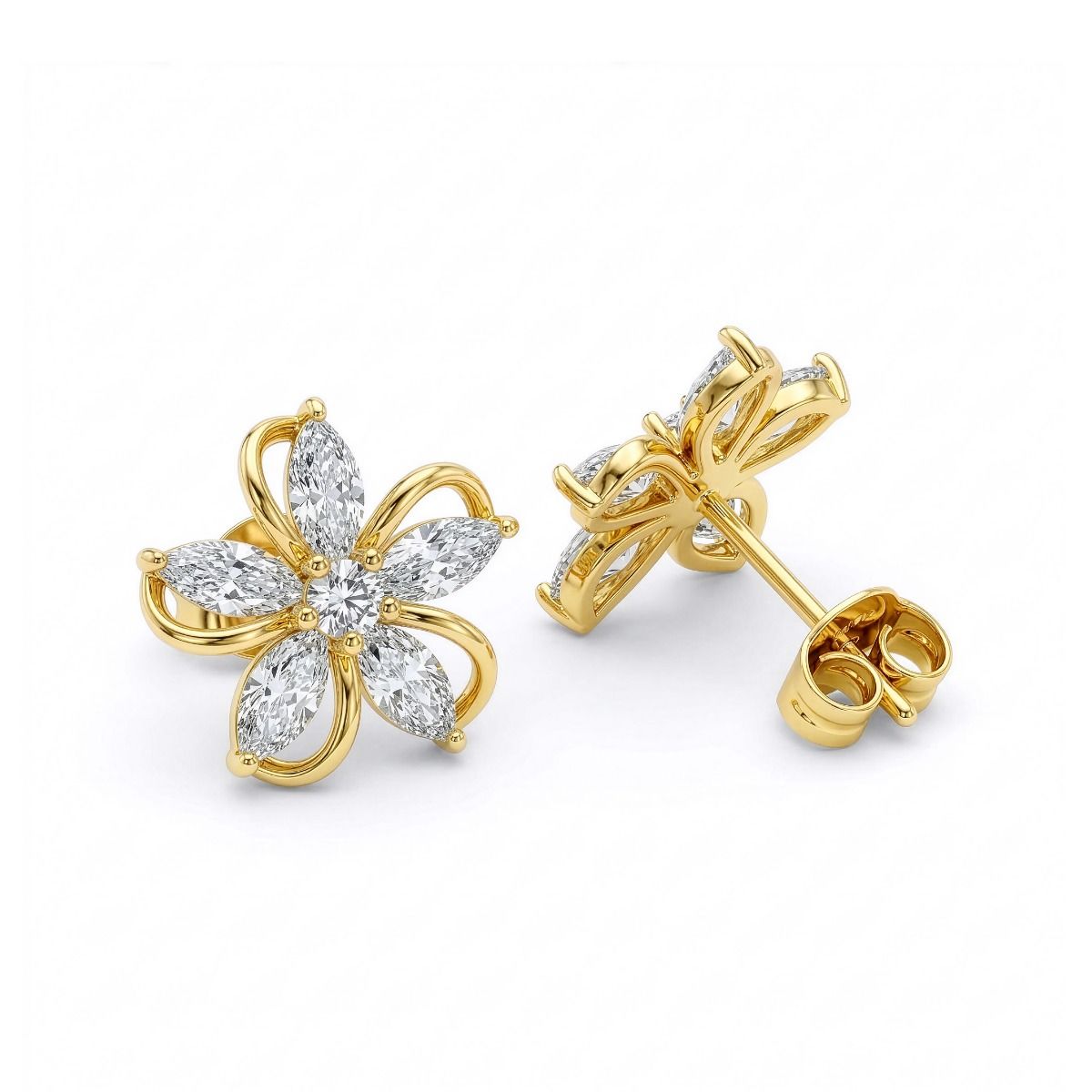 Essential Floral Earrings [Gold Plated]