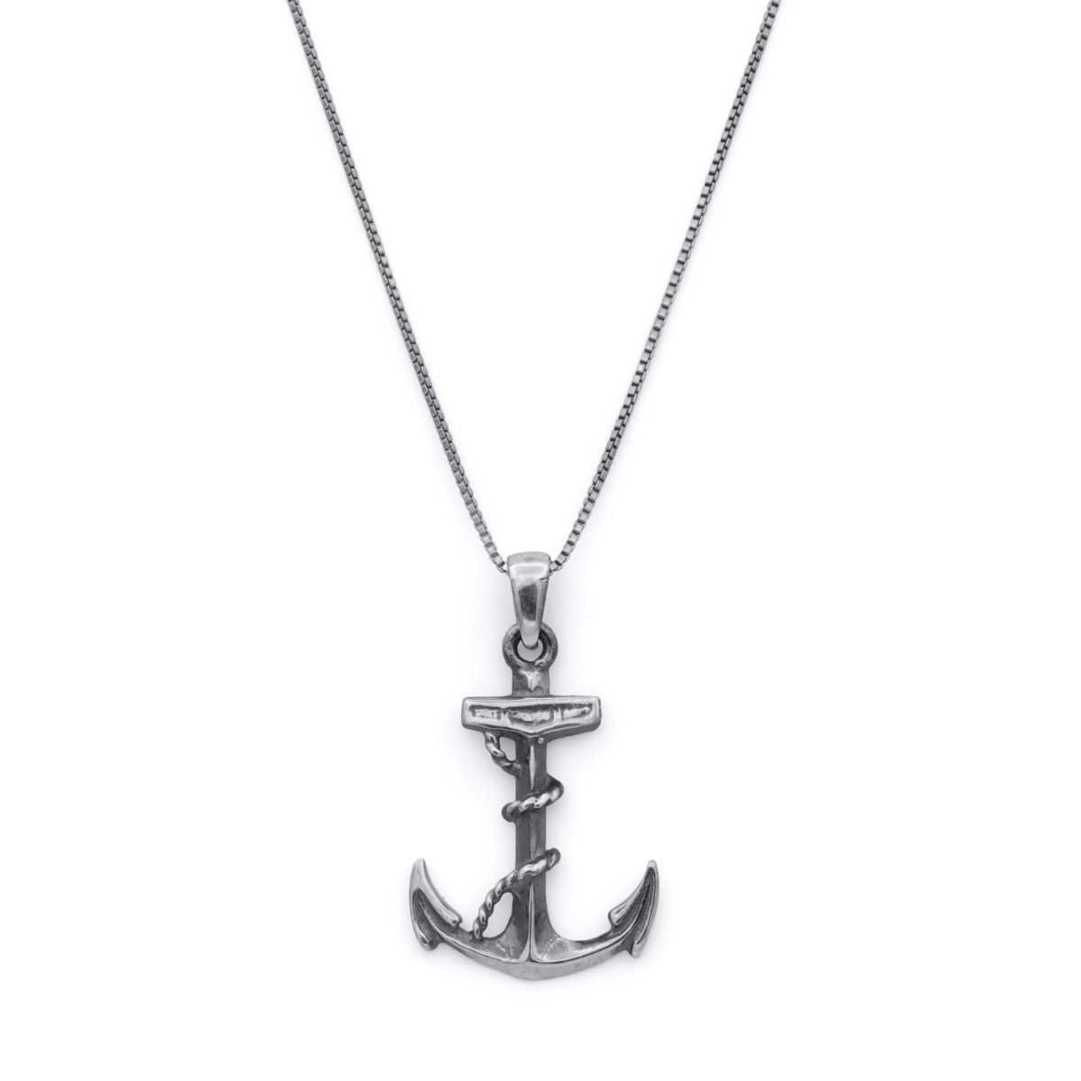 Family Anchor Necklace in Silver - Gifts For Him by Talisa