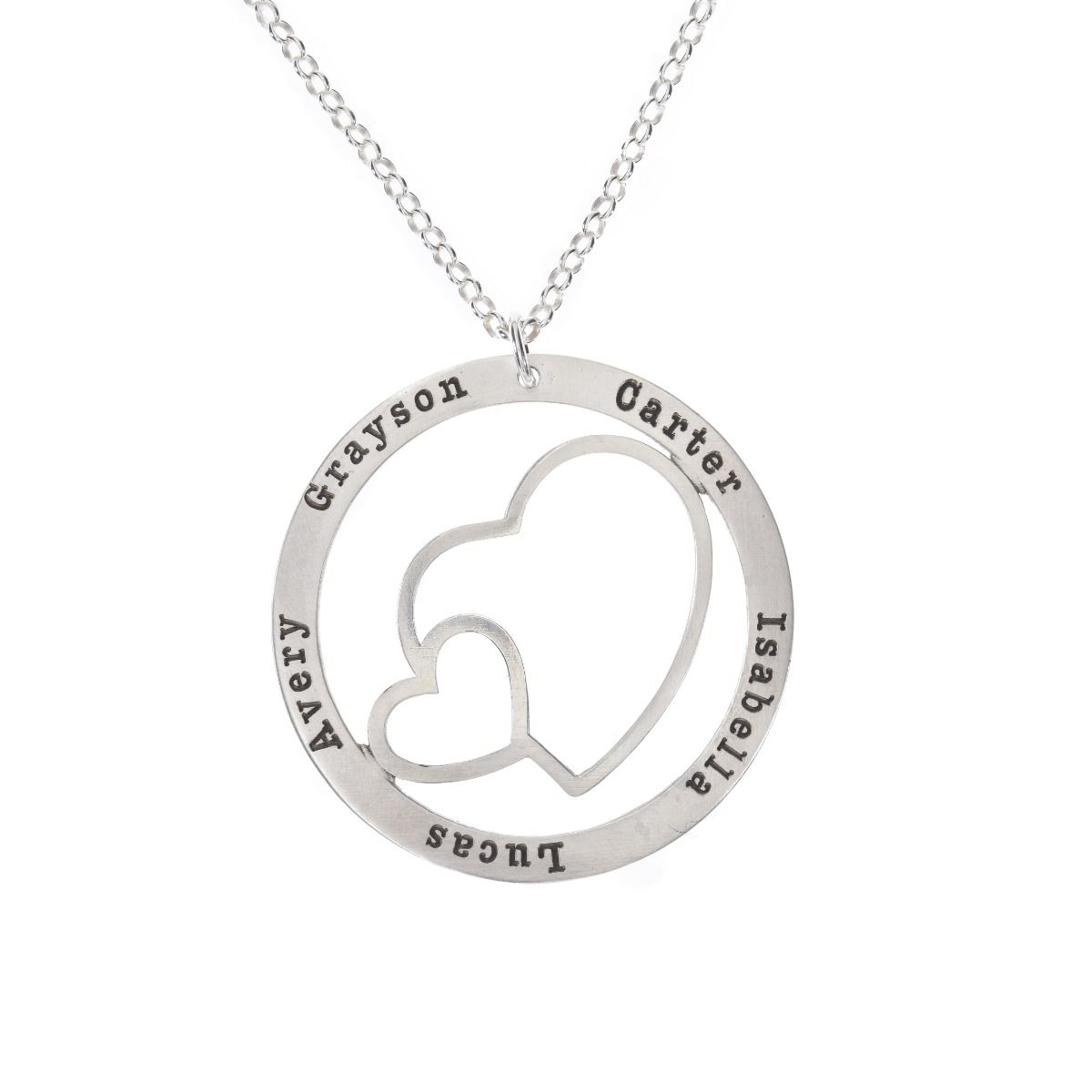 PLITI Collana con ciondolo a forma di cuore a incastro con scritta To My Daughter, idea regalo per mamma e papà orgoglioso della figli, Medio, Acciaio inossidabile