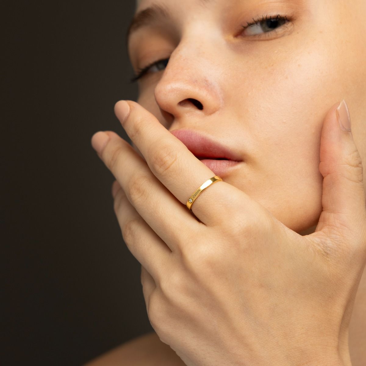 Forever Love Diamond Promise Ring [18K Gold Plated]