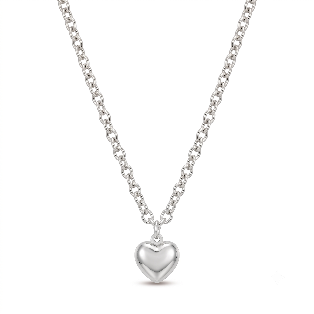 Dome Heart Necklace