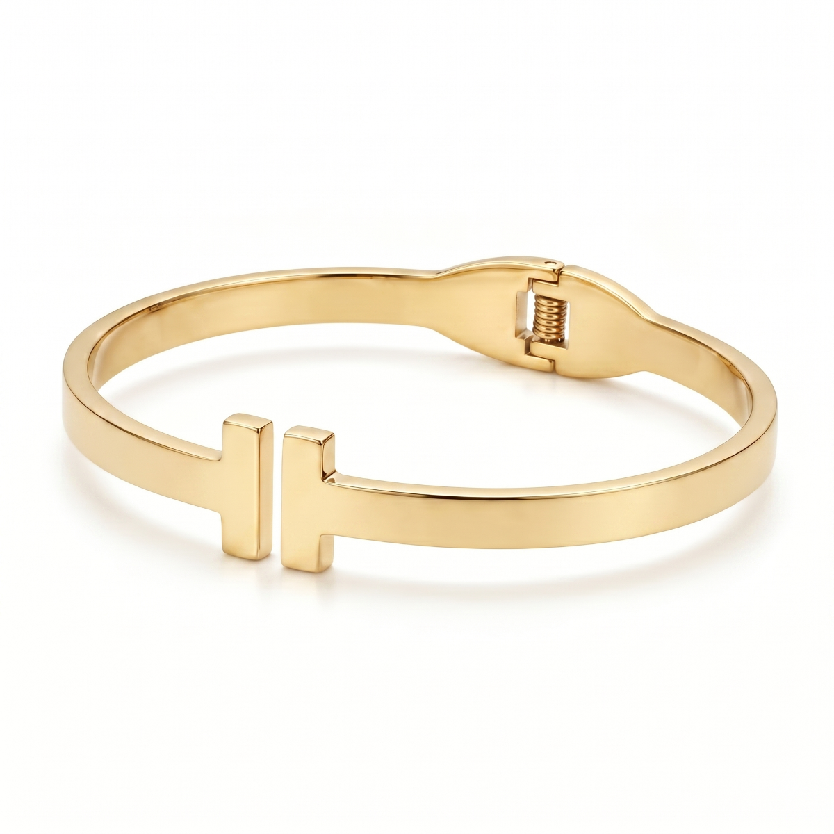 Parallel T Cuff Bracelet [Gold Plated]