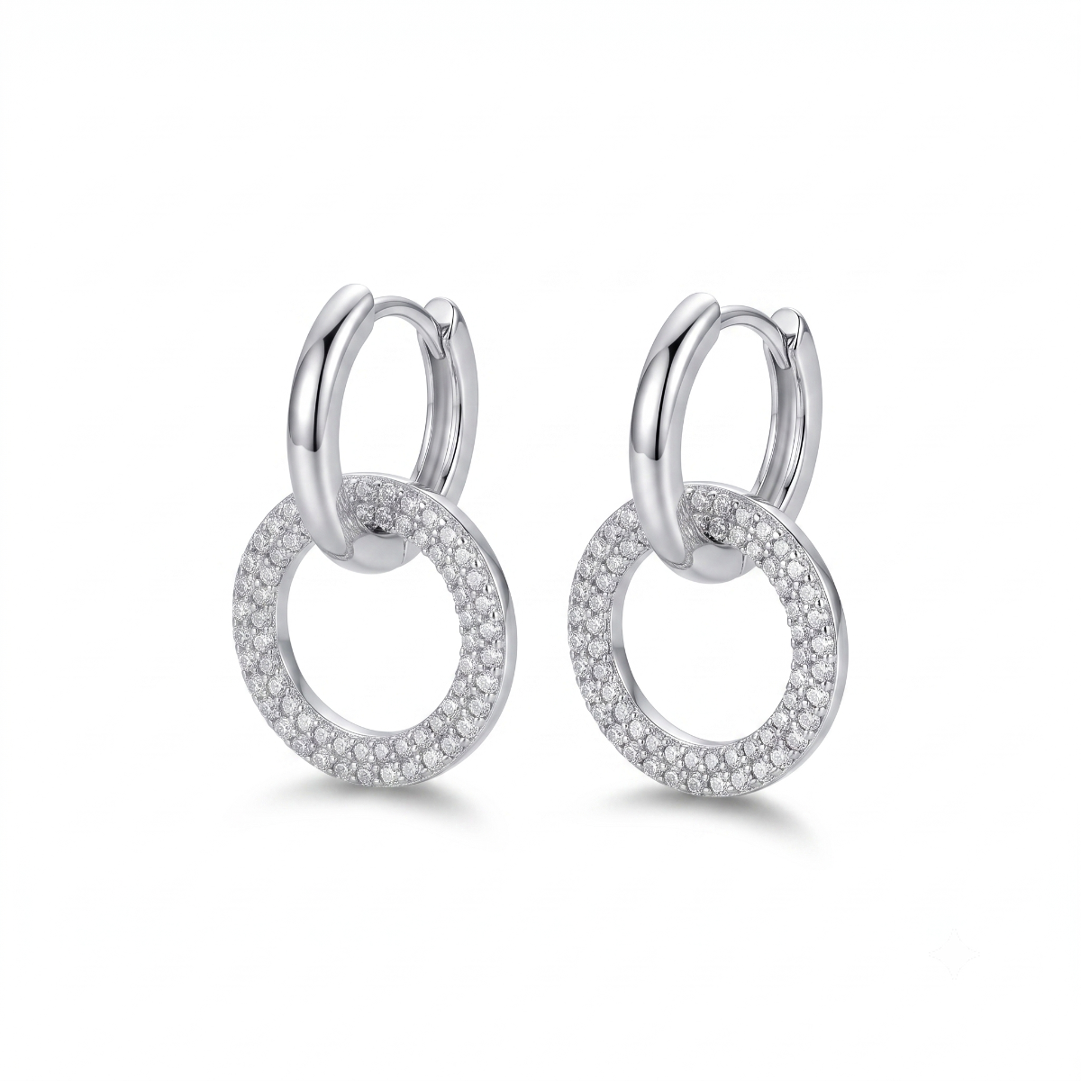 Interlocking Hoop Earrings