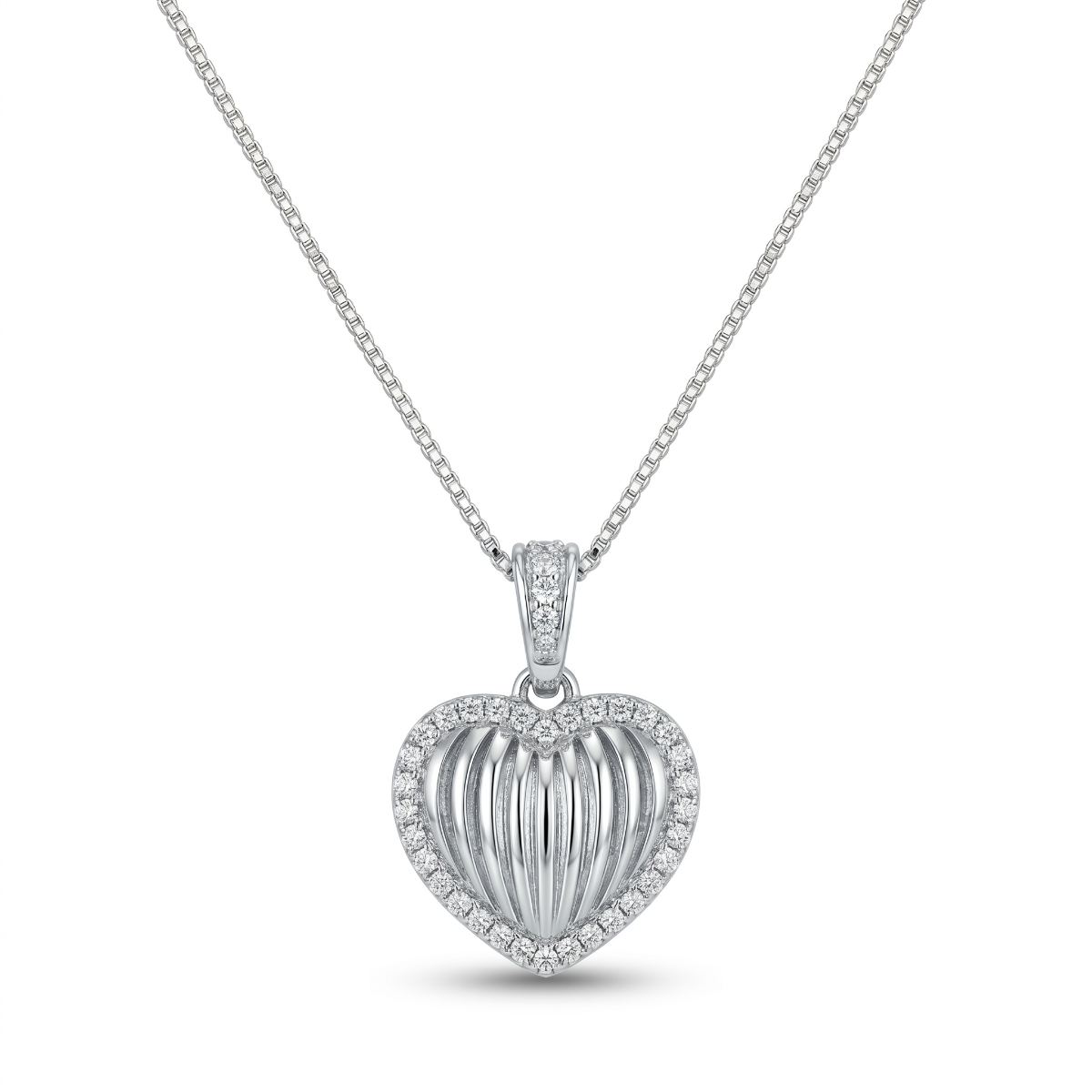 Shimmering Heart Necklace