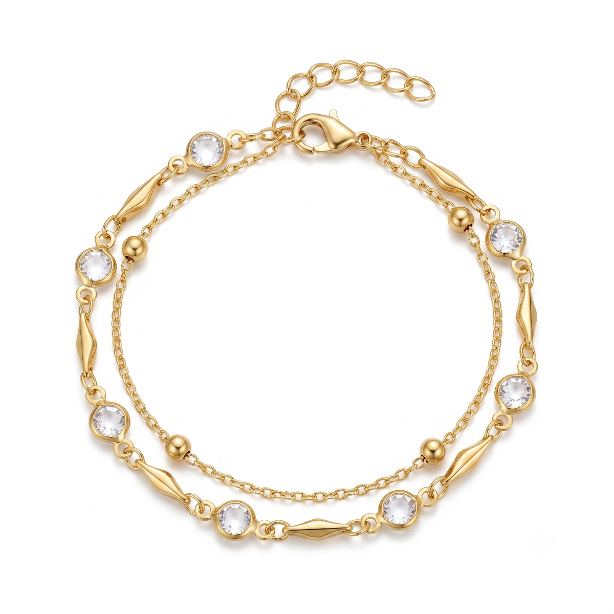 Horizon Layered Bracelet [Gold Plated]