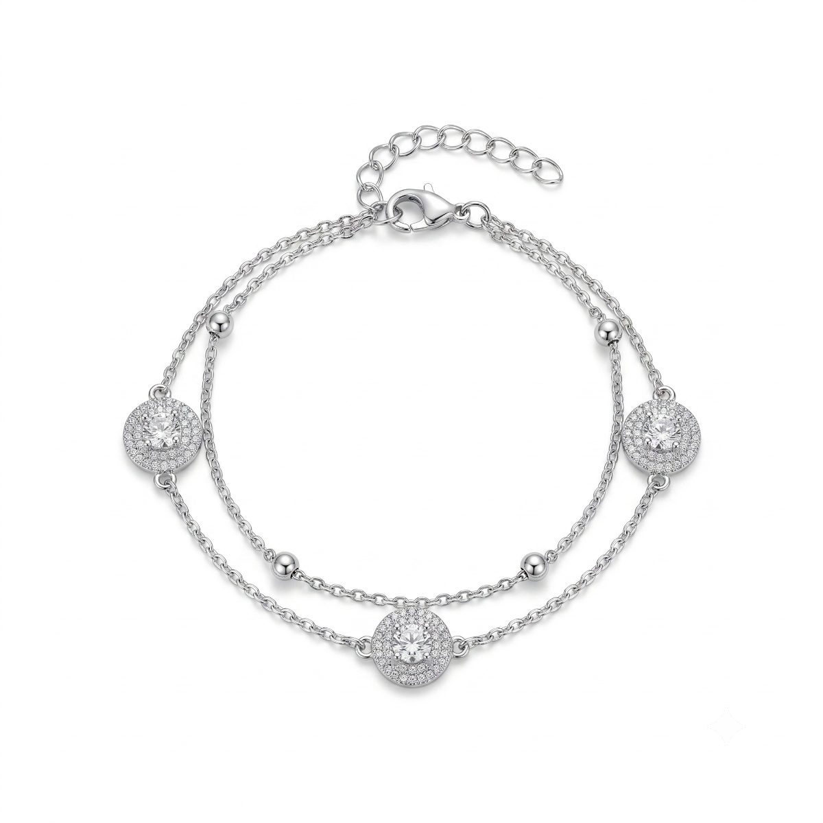 Halo Double Strand Bracelet