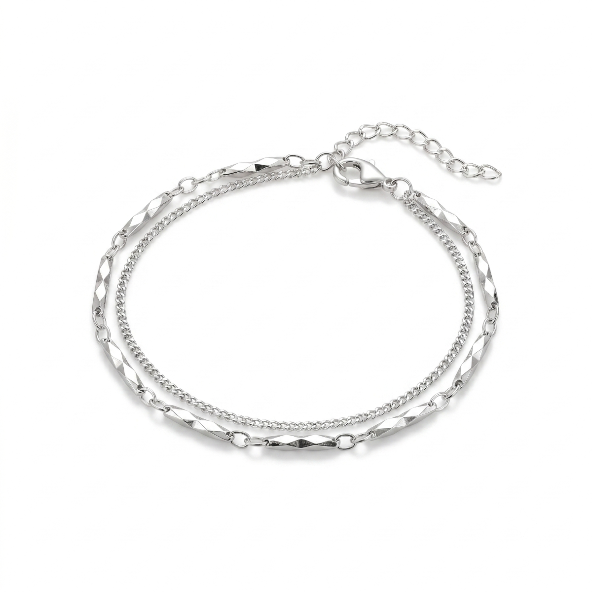 Prism Bar Double Strand Bracelet