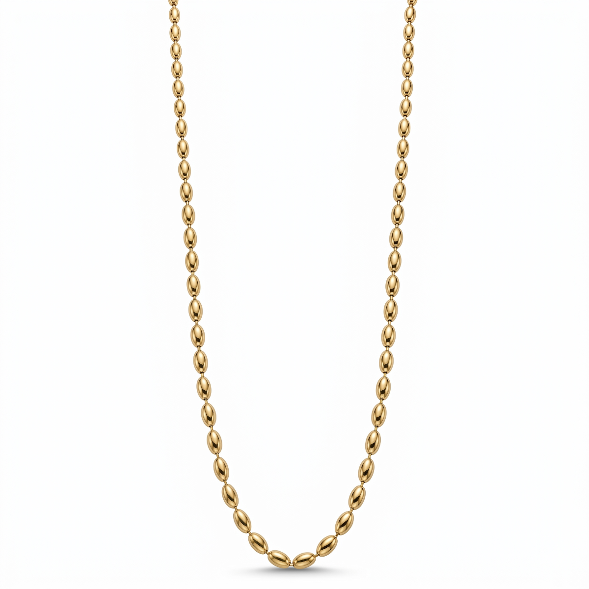 Precious Bead Necklace [Gold Plated]