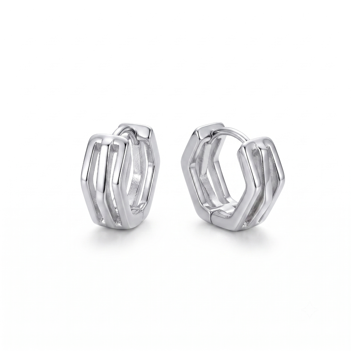 Urban Cage Huggie Earrings