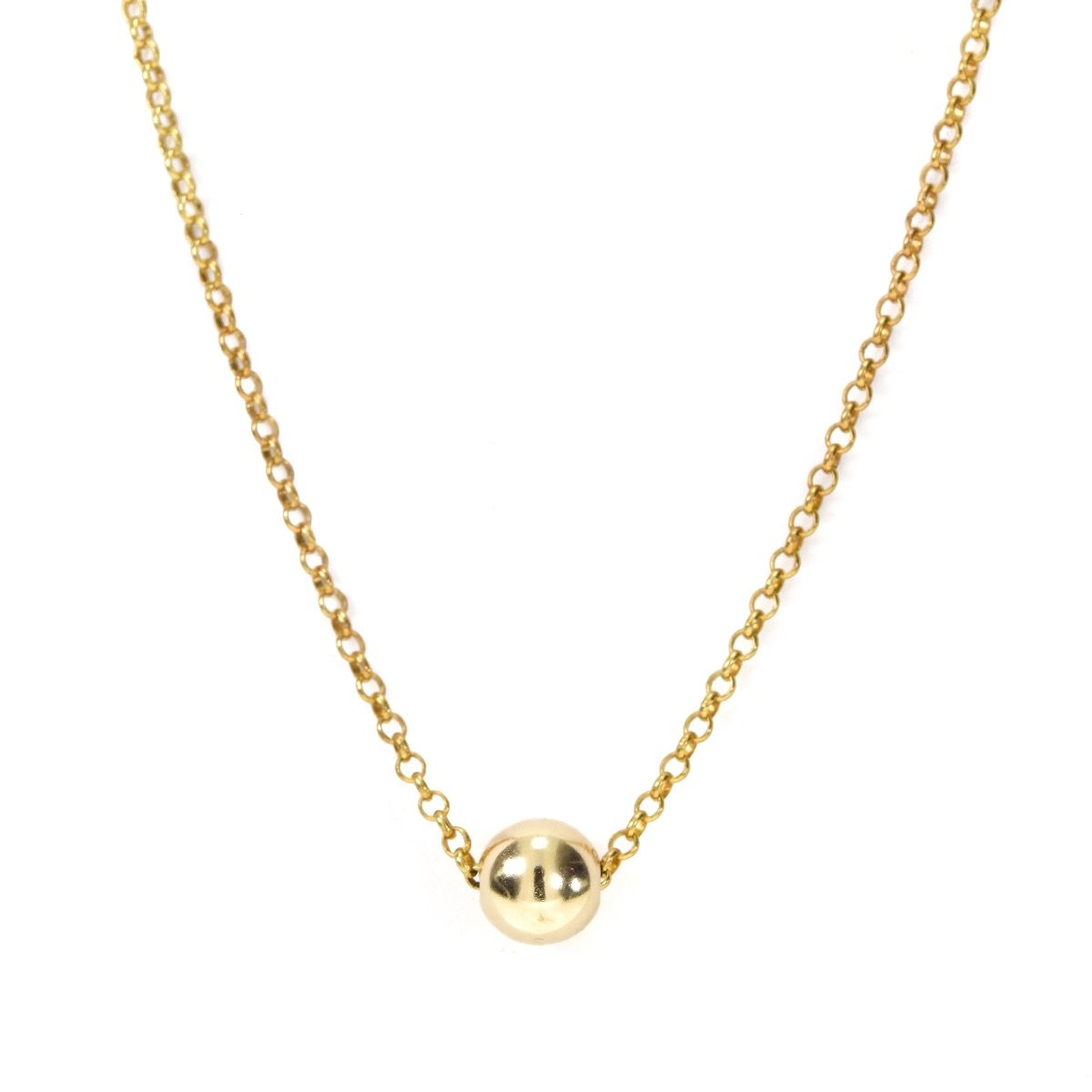 Gold Plated Ball Necklace - Talisa Jewelry