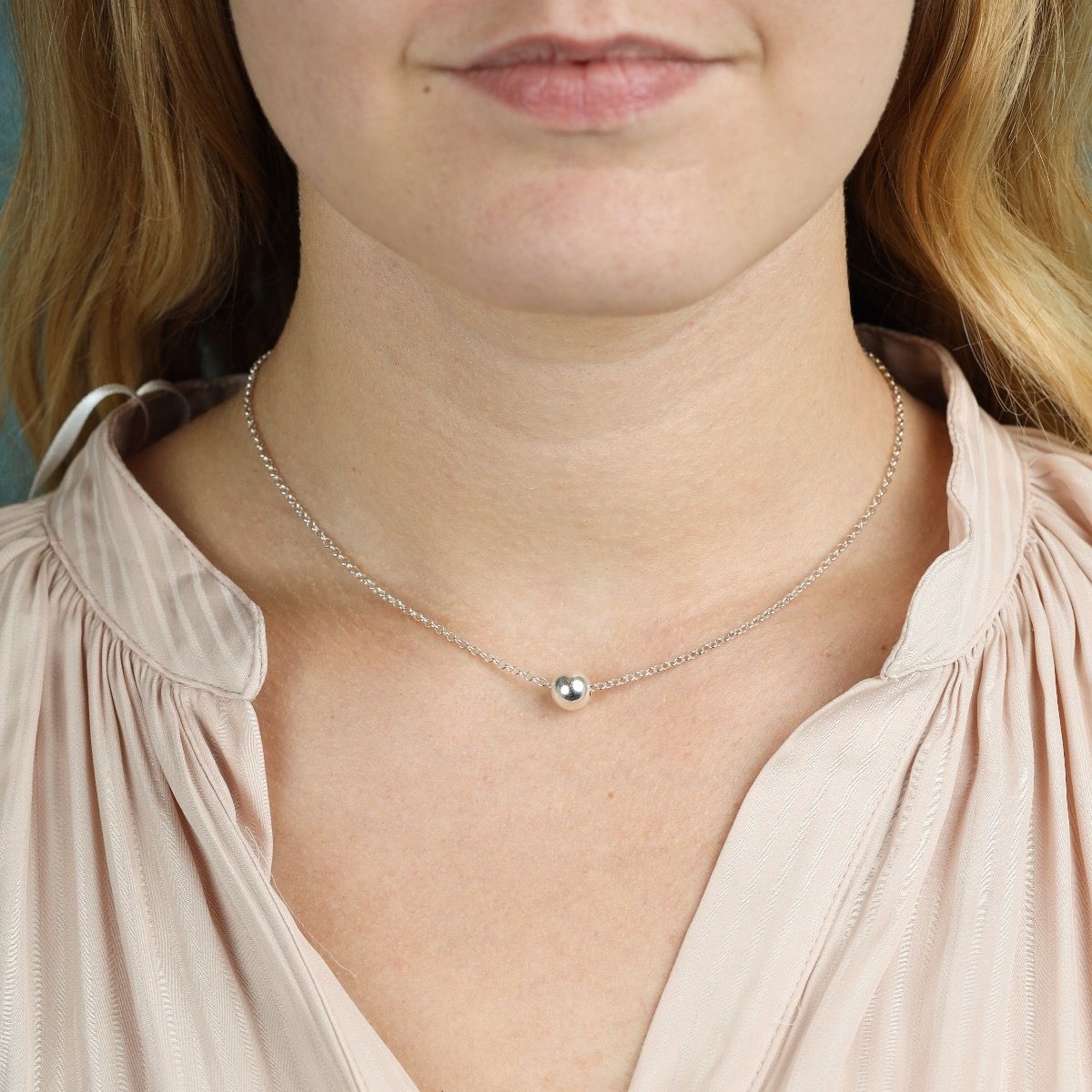 Sterling Silver Ball Necklace - Talisa Jewelry