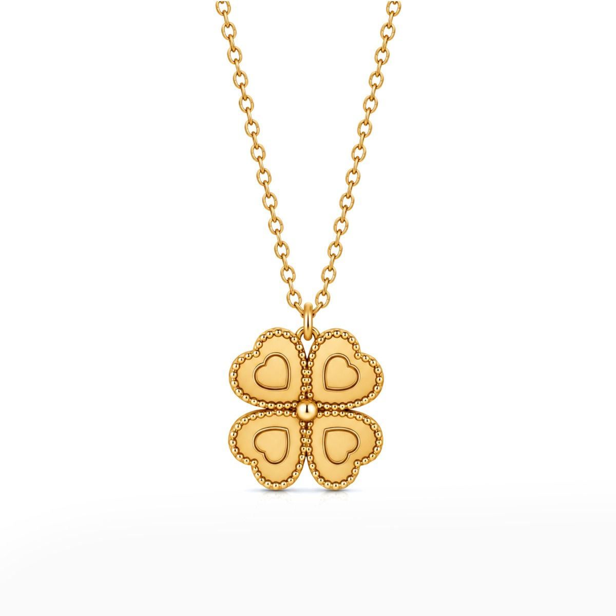 Heart Clover Necklace