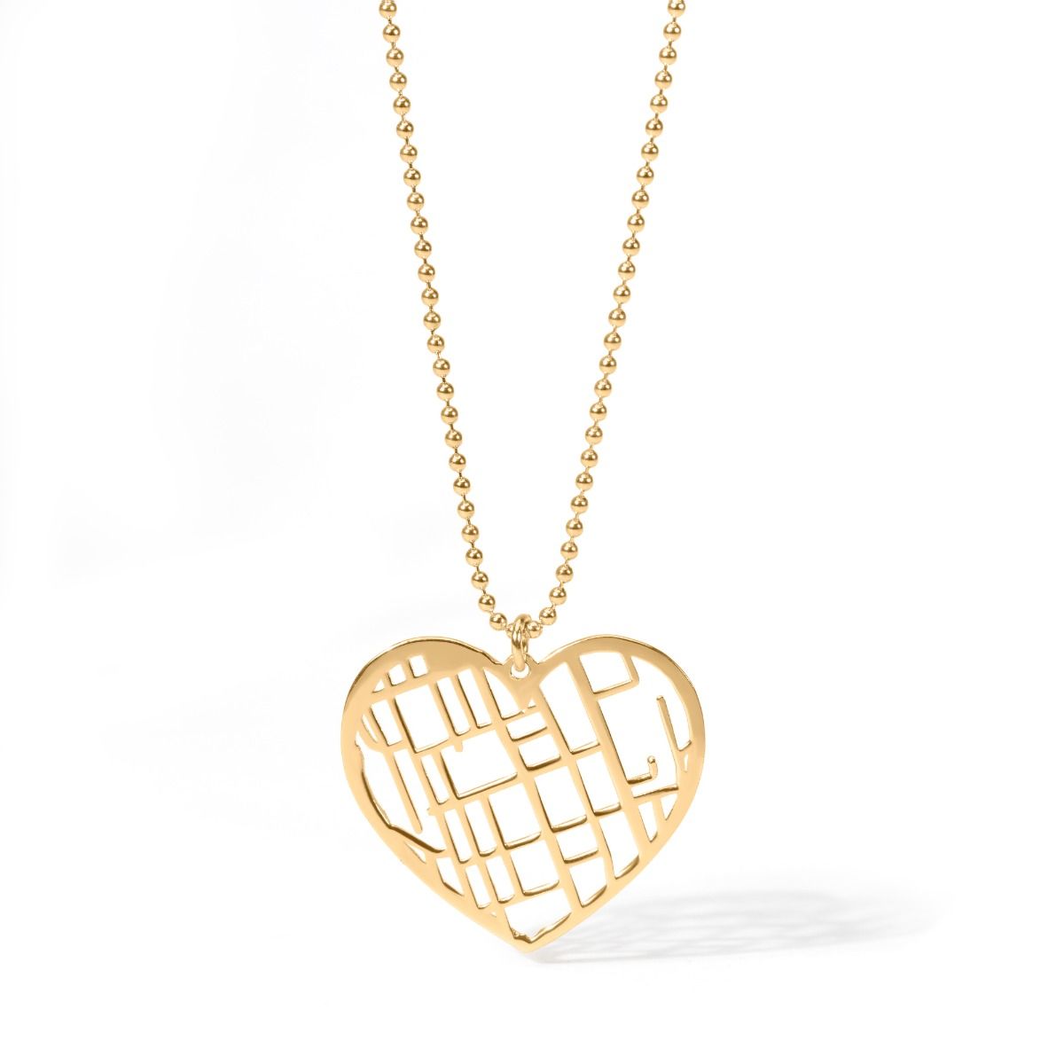 Collana Zara Placcata Oro 18K – Grossa Catena Toggle Con Cuore E T-Bar – Gioiello Elegante Donna