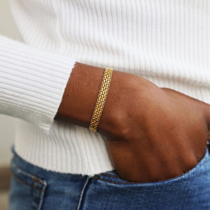 Milanese Chain Bracelet [18K Gold Vermeil]