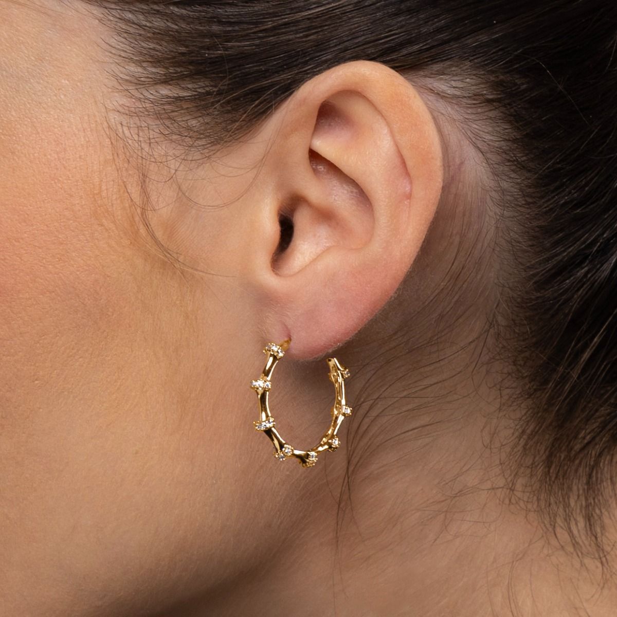 Glimmer Halo Hoops [Gold Plated]