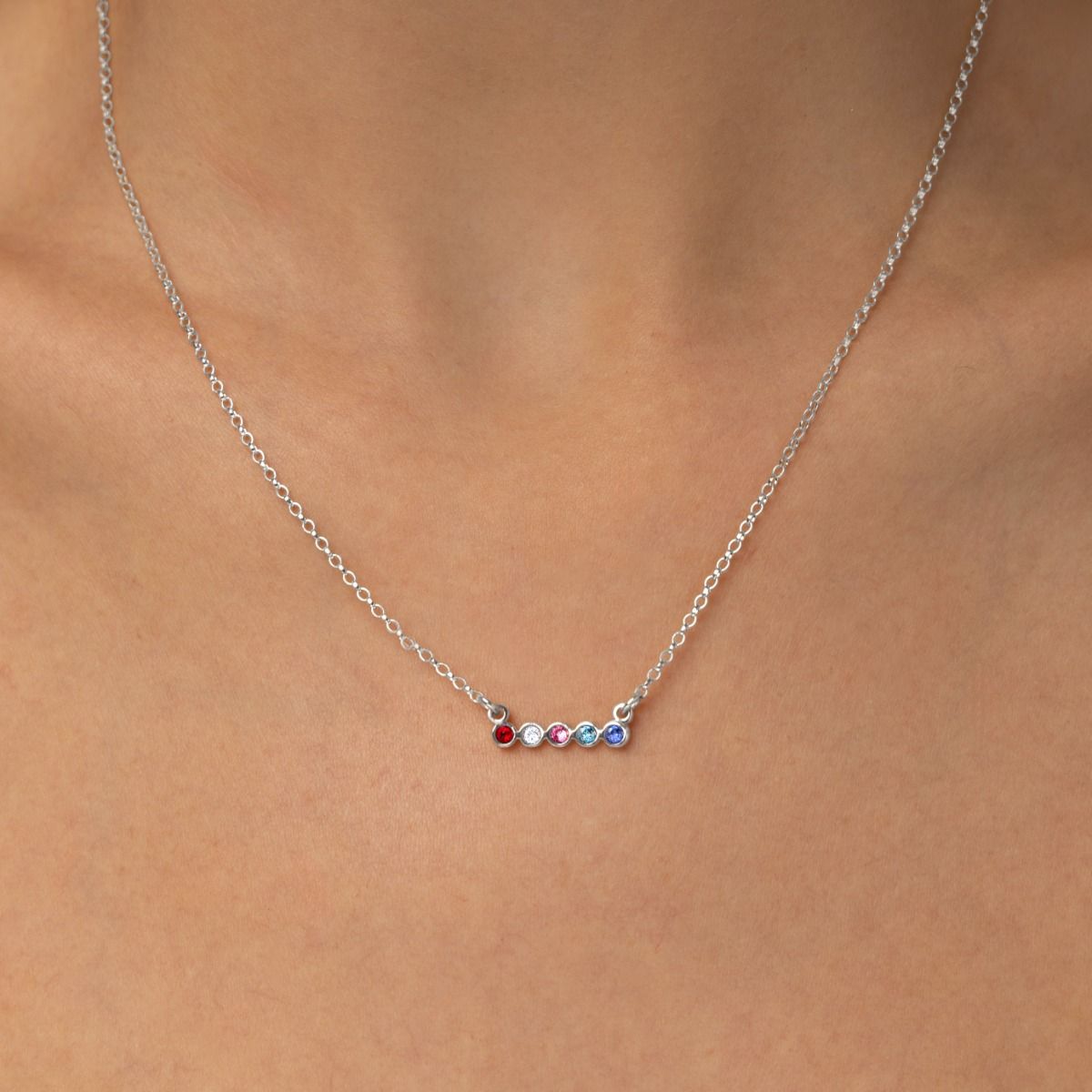 Collar Talisa Estrellas Horizontal [Plata de Ley]