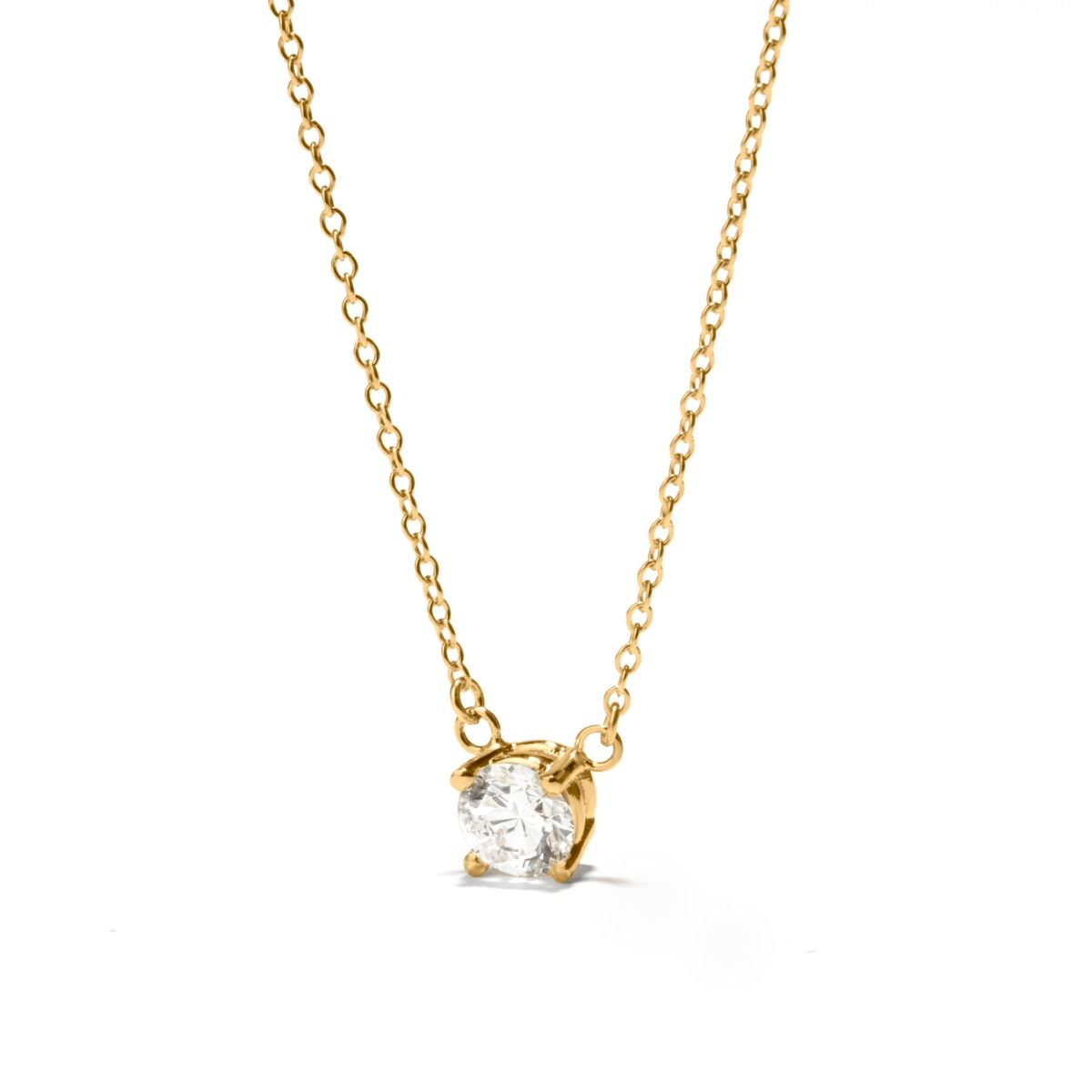 Infinite Brilliance Necklace with 0.3 ct Diamond [14 Karat Gold]
