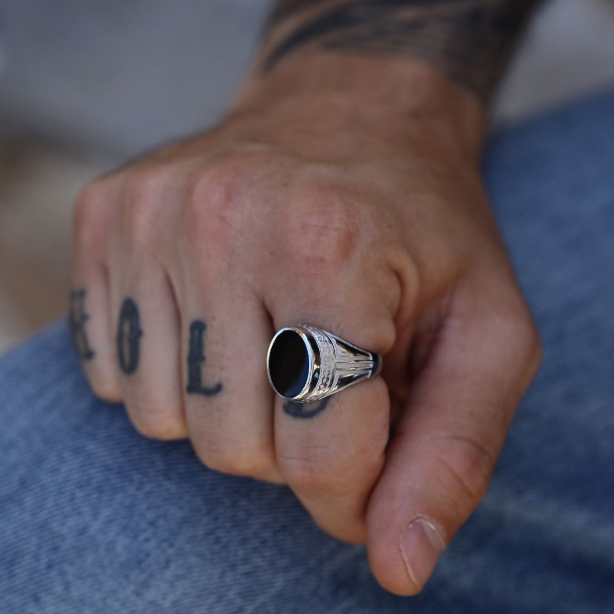 King’s Seal Ring for Men - Sterling Silver