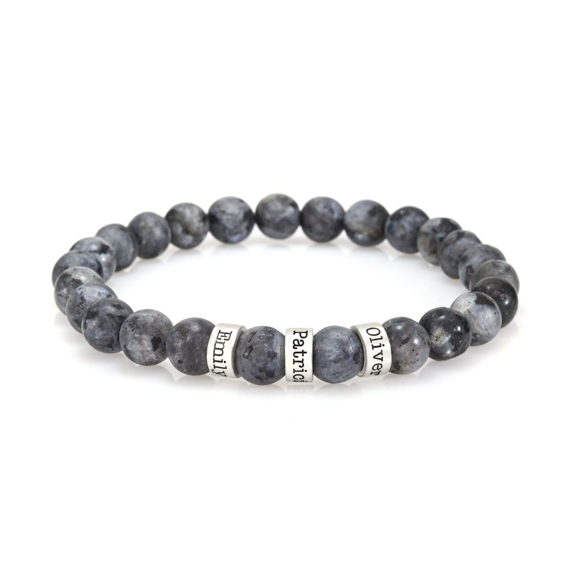 Labradorite Women Name Bracelet [Sterling Silver]
