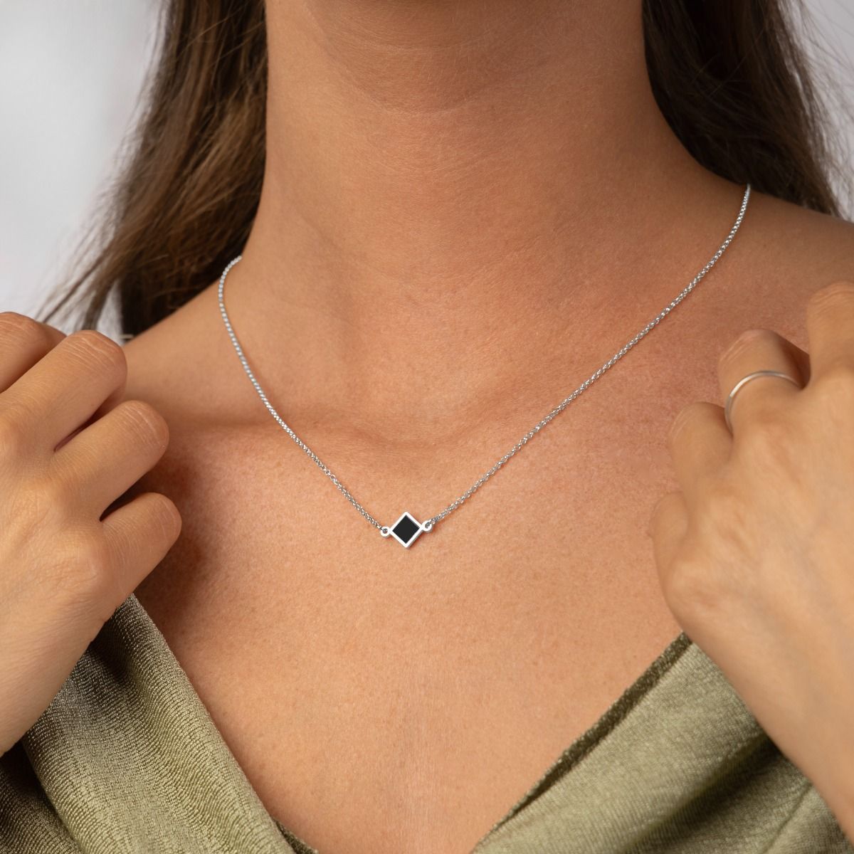 Maria Halskette mit Nano-Bibel [Sterlingsilber]