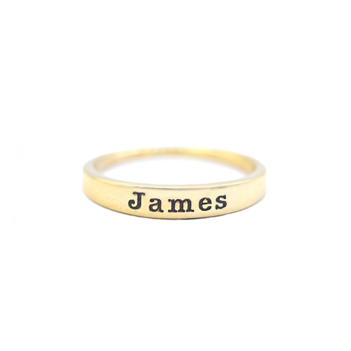 Moon Glow Name Ring [Gold Plated]