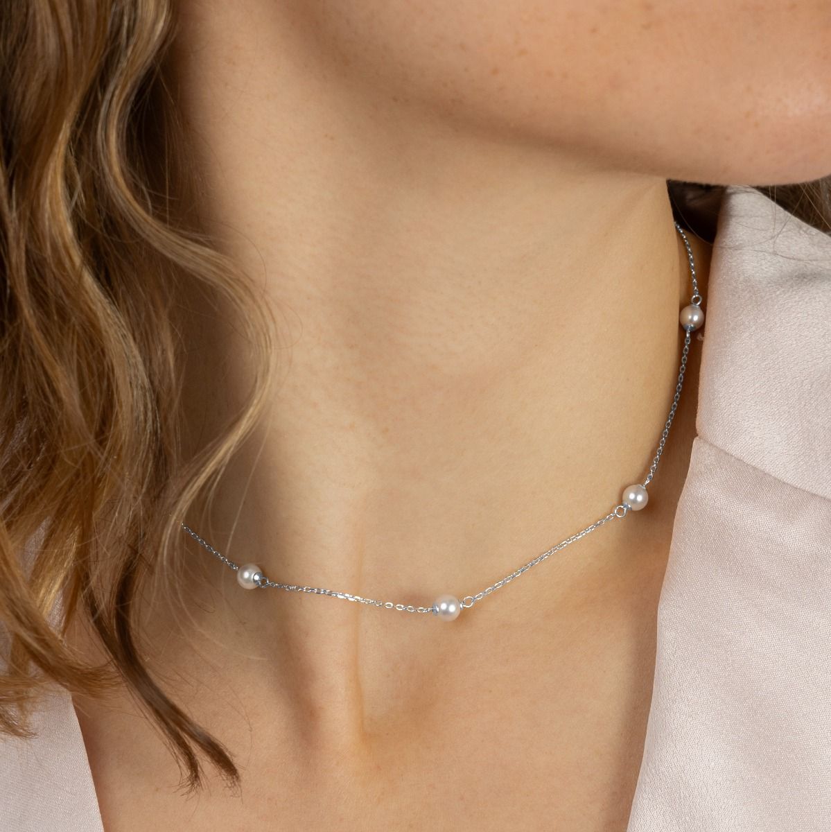 Pearl Bloom Necklace [Sterling Silver]