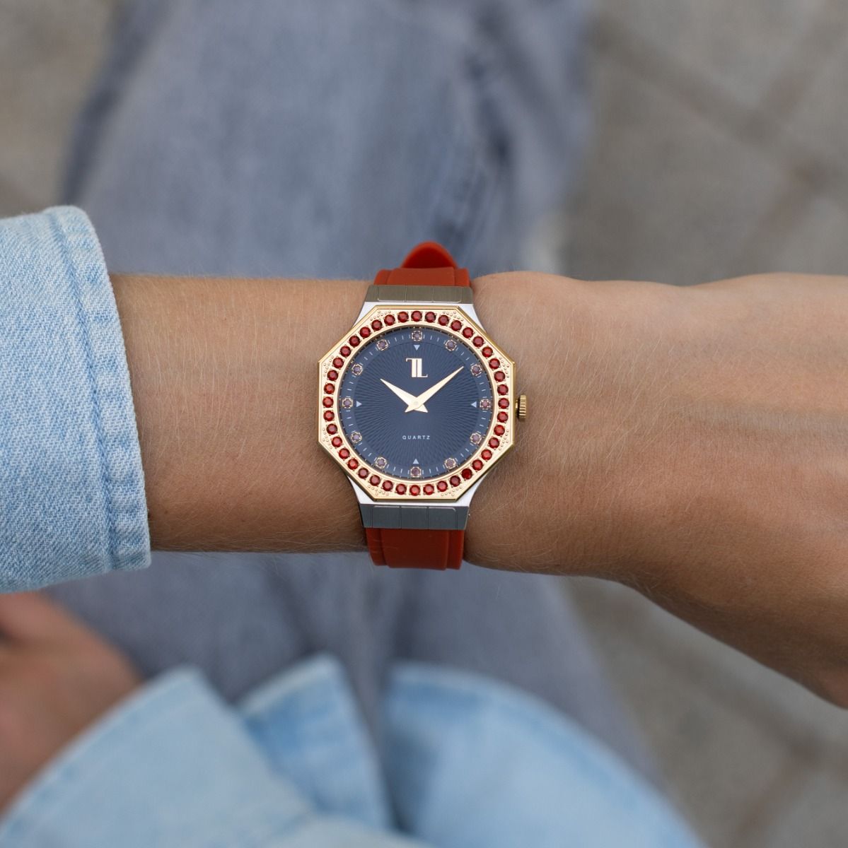Talisa January Garnet Watch