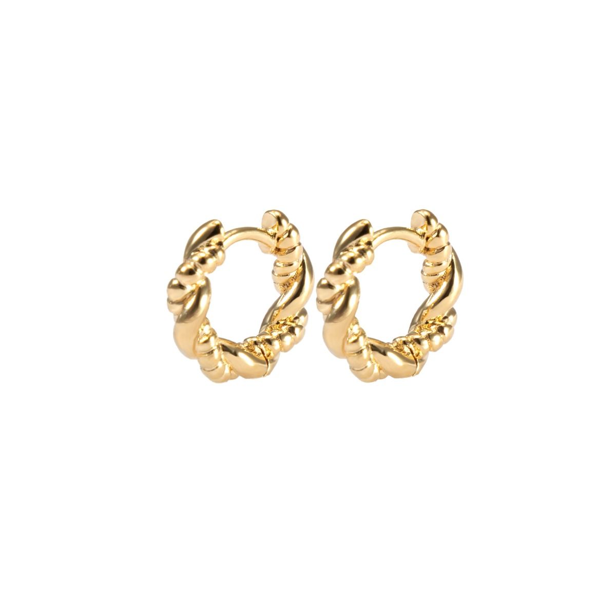 Riviera Hoops Earrings [18K Gold Plated]