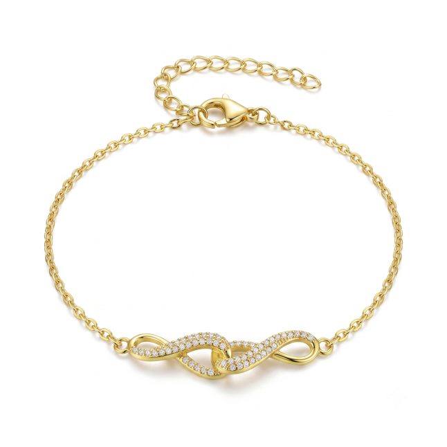 Infinity Twist Bracelet [Gold Plated]