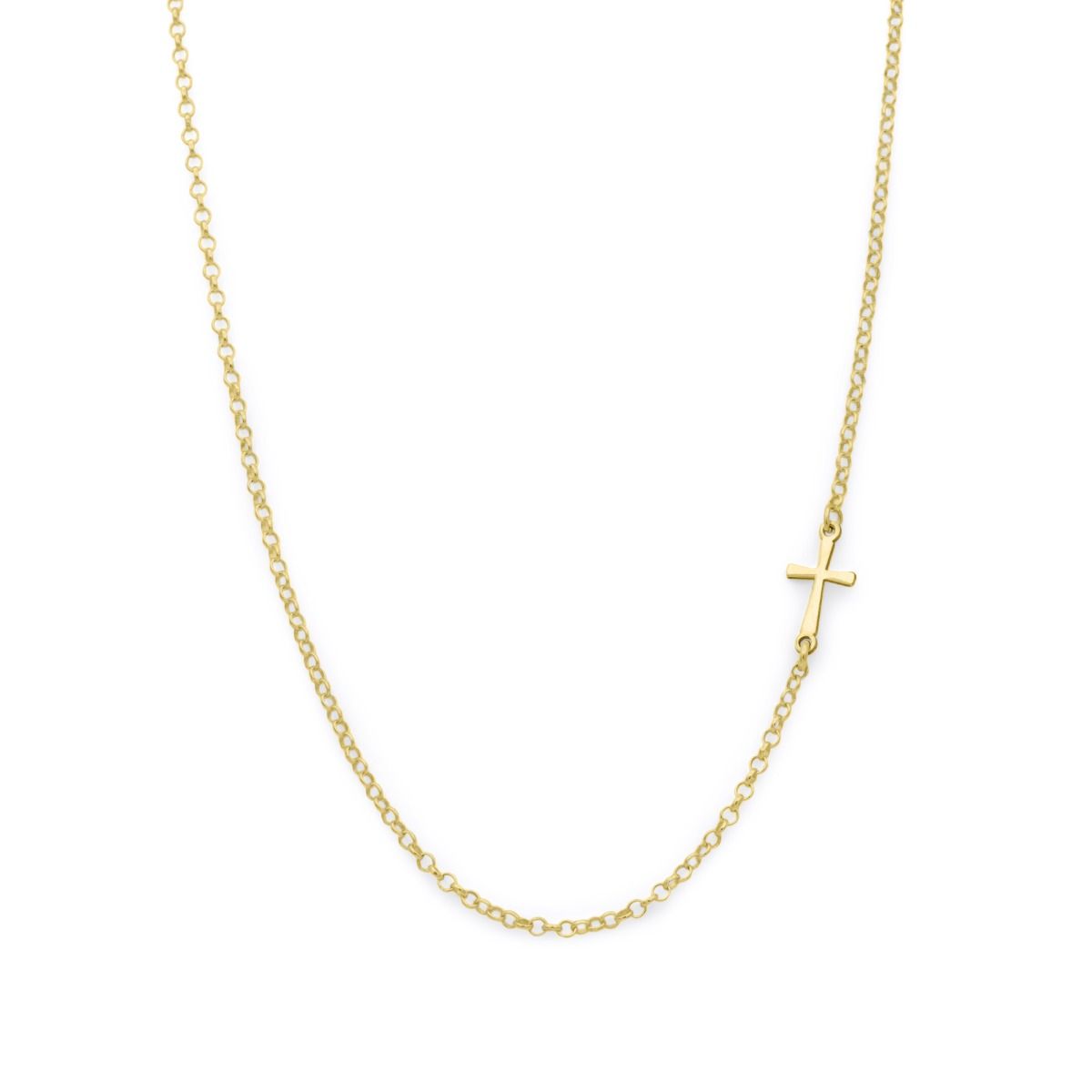 Collier croix, collier pendentif croix en or 18 carats, collier croix en diamant pour femme, cadeau de bijoux religieux pour elle - France