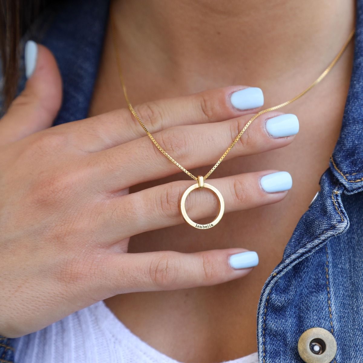 Soft Spot Name Necklace [Gold Plated]