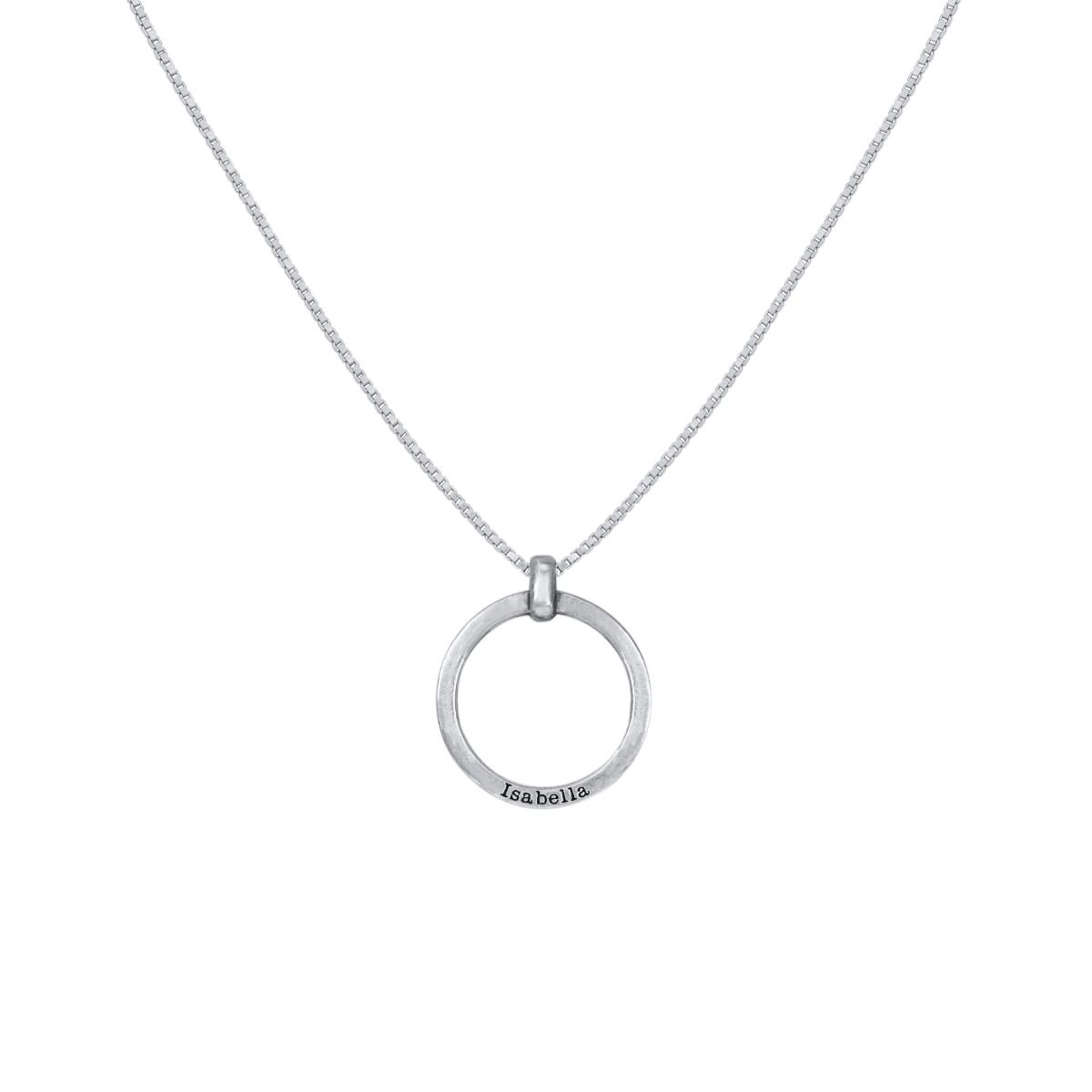 Collar con Nombre Momento Apropiado [Plata de Ley]