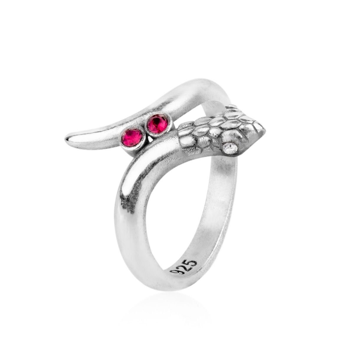 Snake Spirit Birthstone Ring [Sterling Silver]