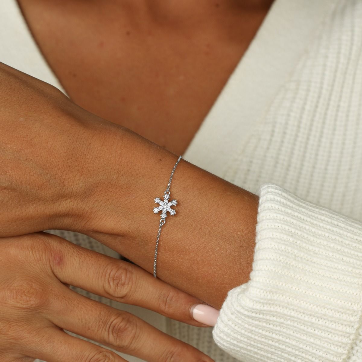 Snowflake Bracelet [Sterling Silver]