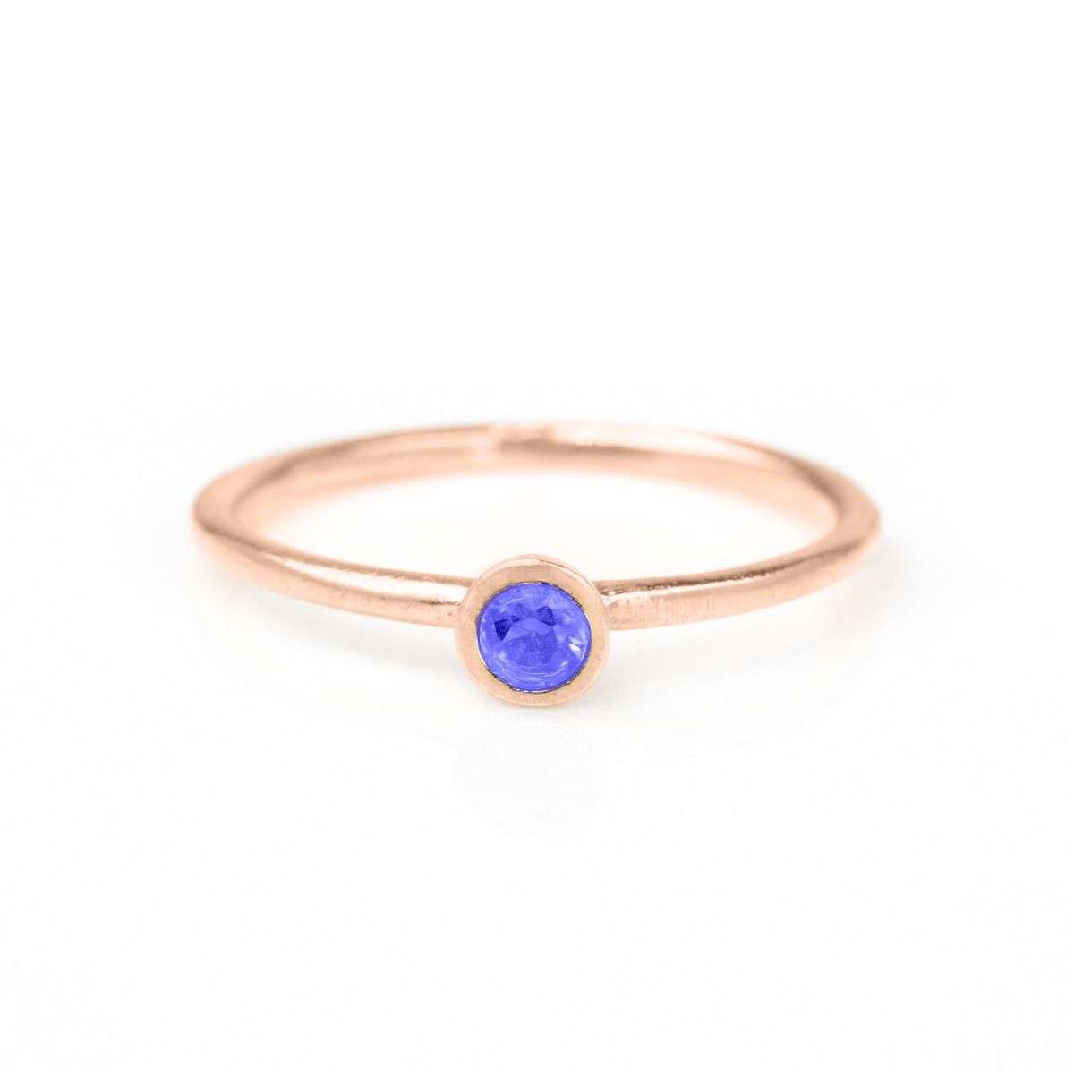 Bague Carina. Ronde Petite [Plaqué Or Rose 18ct] 