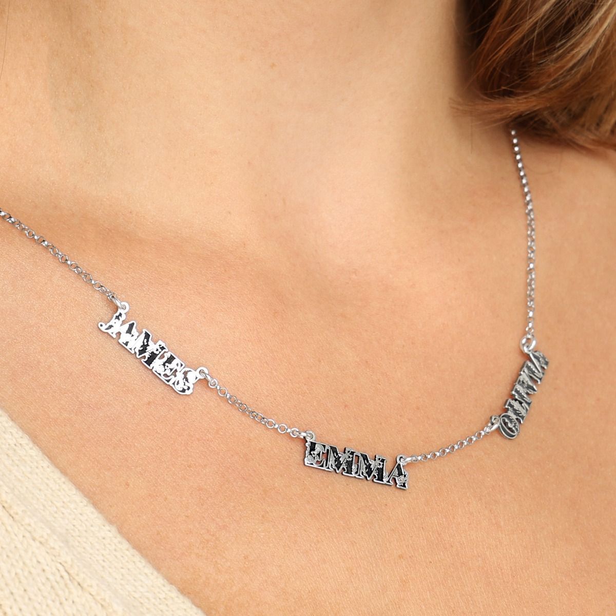 Enchanted Multi-Name Necklace [Classic Chain / Sterling Silver]