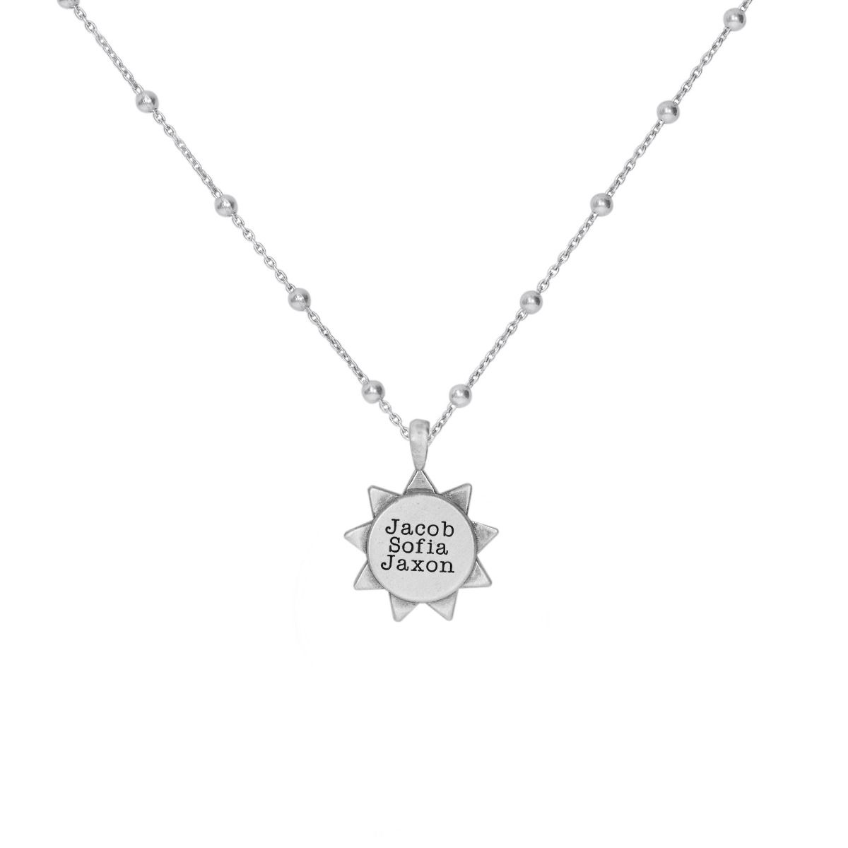 Collana Mio Raggio di Sole con Nome [Argento 925]