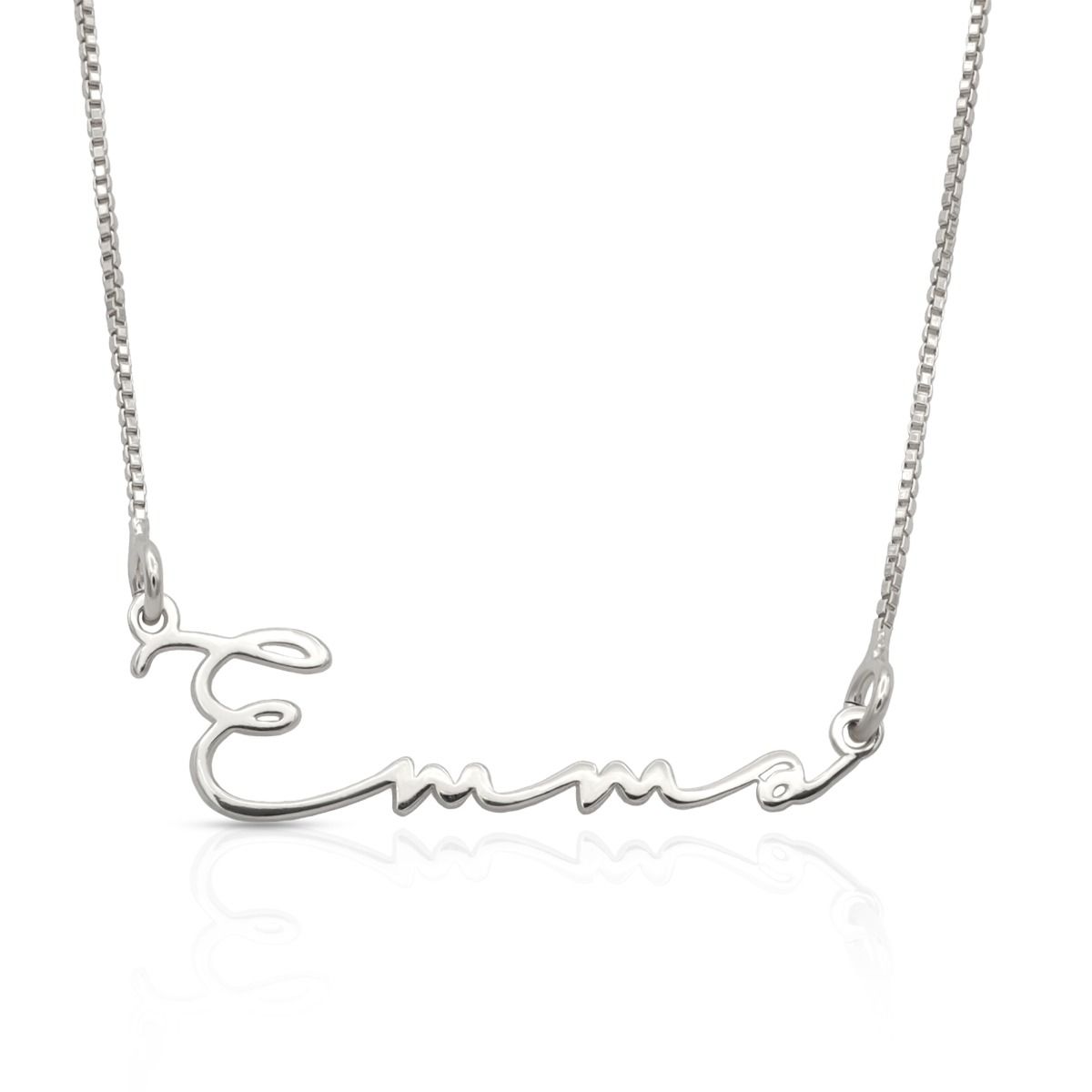 Collier Talisa Italic avec Prénom - Argent