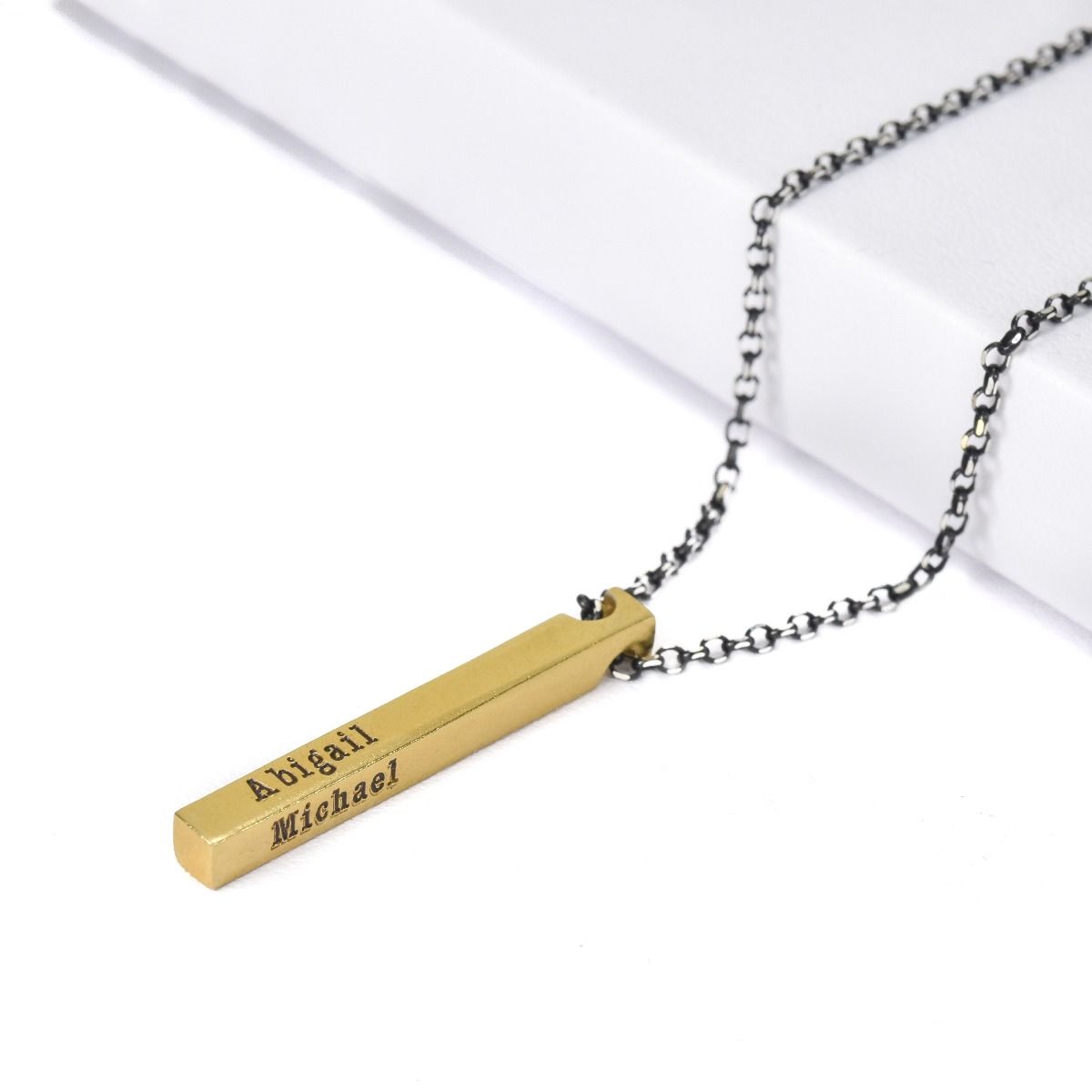 Collar de Barra Talisa Cielo [Bañado en Oro de 18K]