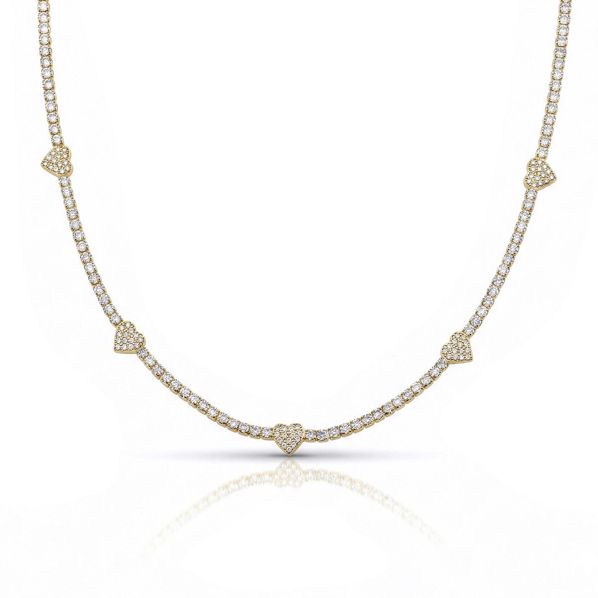 Tennis Necklace for Women (Crystal Charms) by Talisa - Valentine's