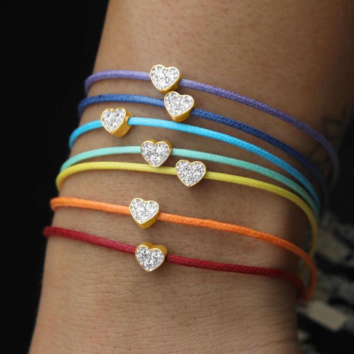 Ties of Heart Crystal Bracelet [18K Gold Vermeil]