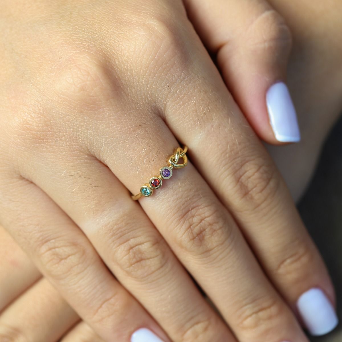 Ties of The Heart Birthstone Ring [10 Karat Gold]