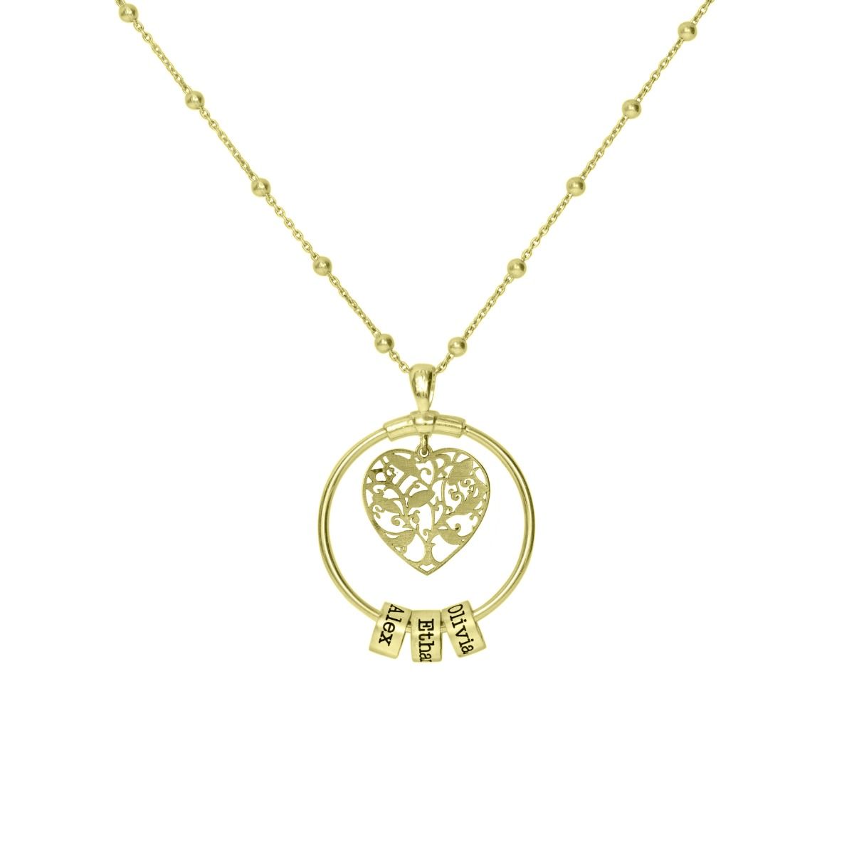 Charms of My Heart Name Necklace [18K Gold Vermeil]